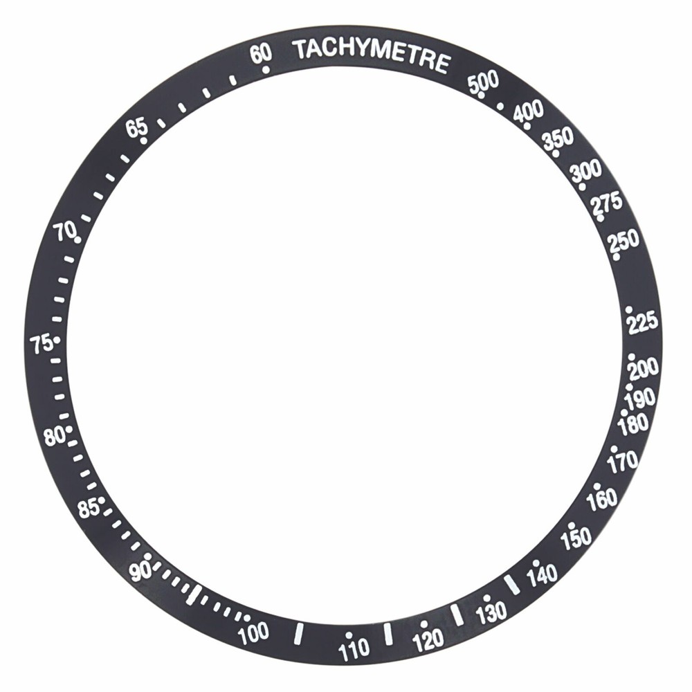 BEZEL INSERT BEVEL FOR OMEGA SPEEDMASTER DATE WATCH 3513.30 AUTOMATIC BLACK