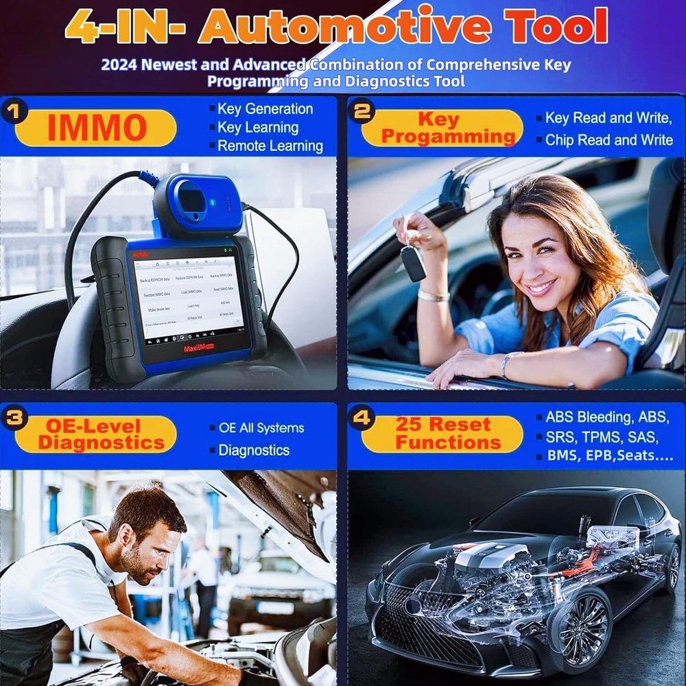 Autel MaxiIM IM508S XP400 PRO IMMO K~ey Programming Tool Auto Diagnostic Scanner