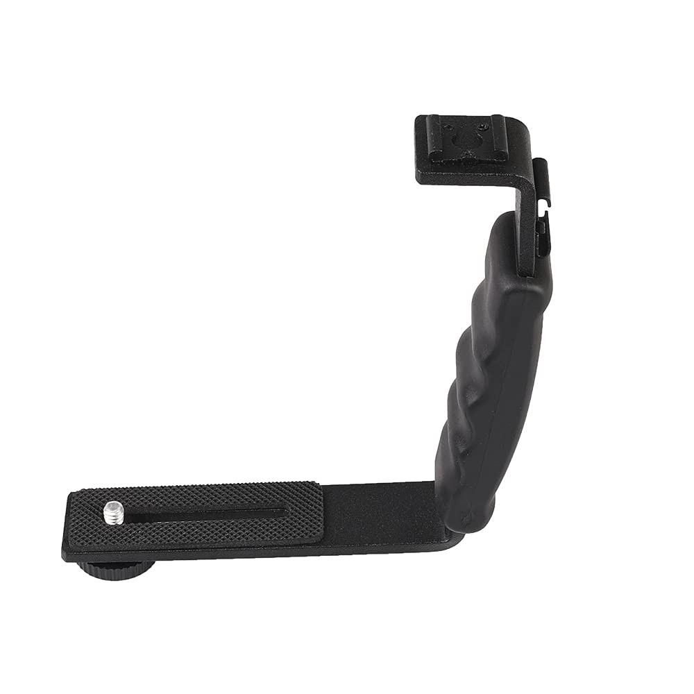 L-Shape Flash Bracket with Dual Flash Cold Shoe Mount  Tripod Screw Versatile...