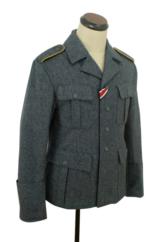 WWII German M35 Luftwaffe blue grey wool tunic L ONLY