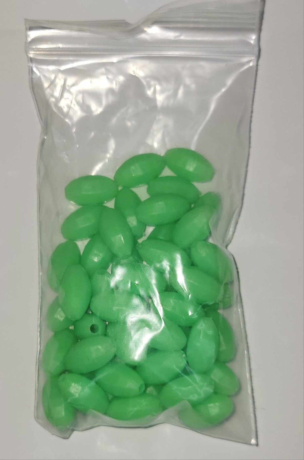 Glow Beads Luminous attractor fishing soft oval floating beads 24-pack