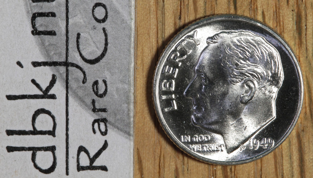 1949 D Roosevelt Dime 10¢ - BU - Choice to Gem Uncirculated