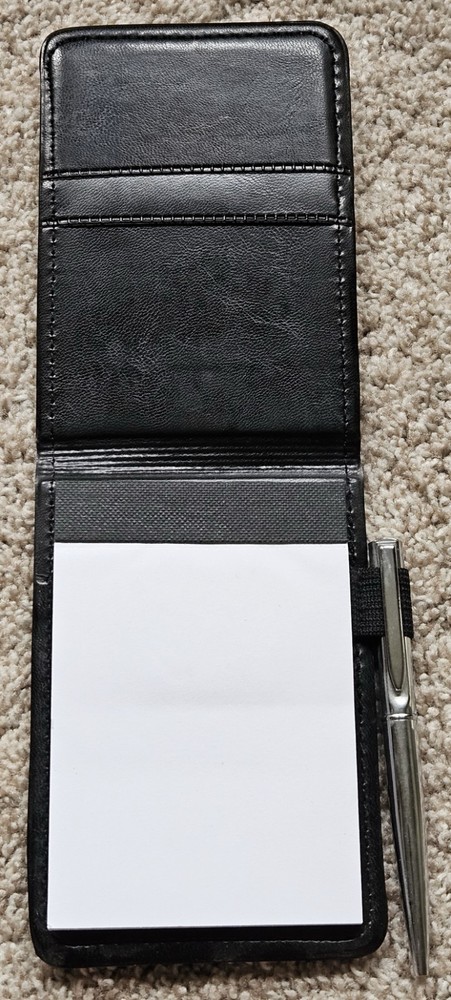 Dignity Memorial Black Notepad and Pen
