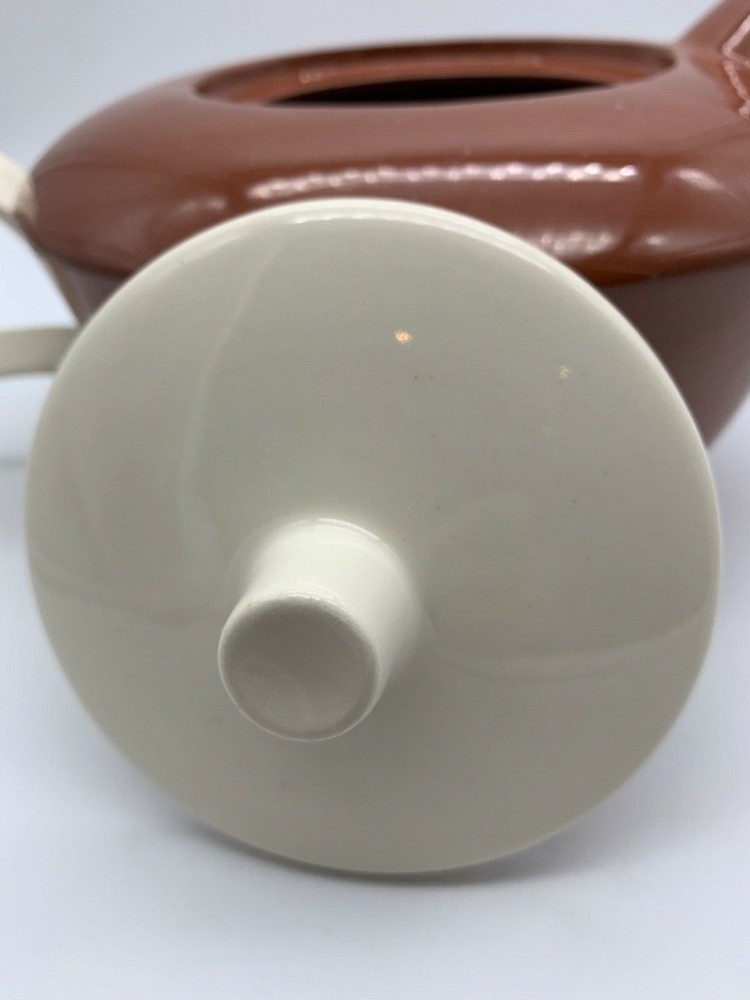 HOMER LAUGHLIN SUNTONE BROWN TEAPOT