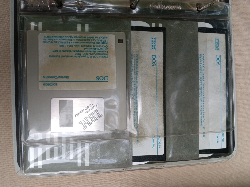 IBM Disk Operating System Version 3.30 3.5" & 5.25" looks unused!