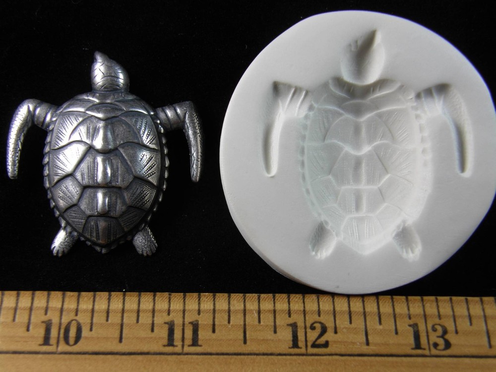 Loggerhead Sea Turtle Polymer Clay Mold (#MD1187)