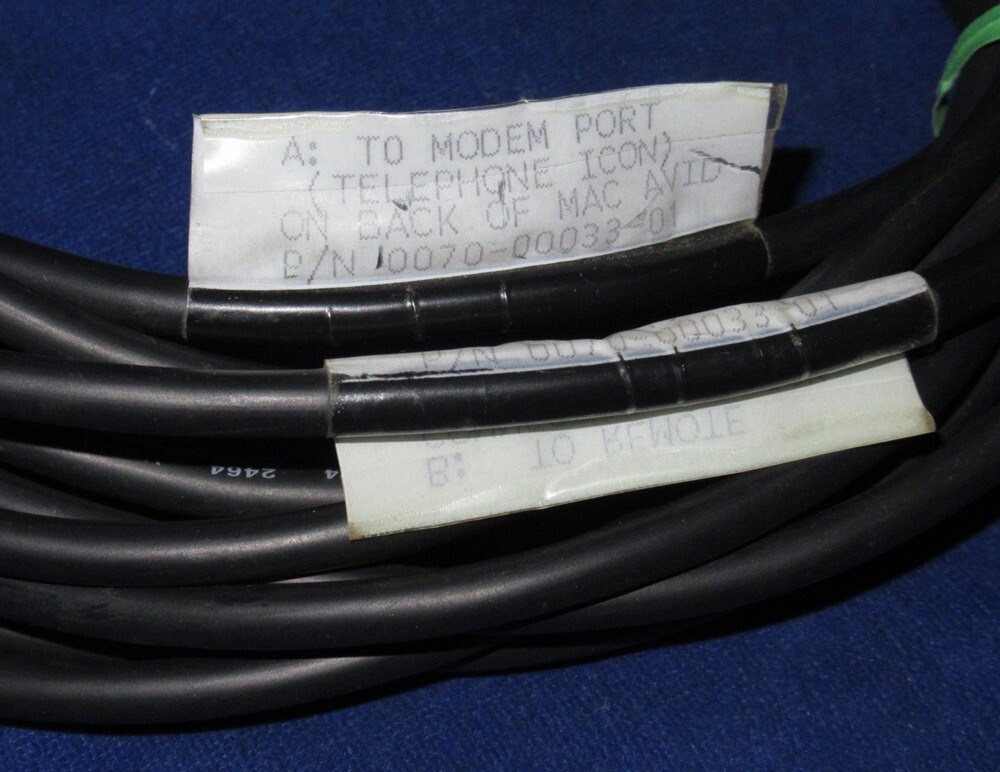 Avid p/n 0070-00033-01 15ft Mac Deck Control RS422 Cable