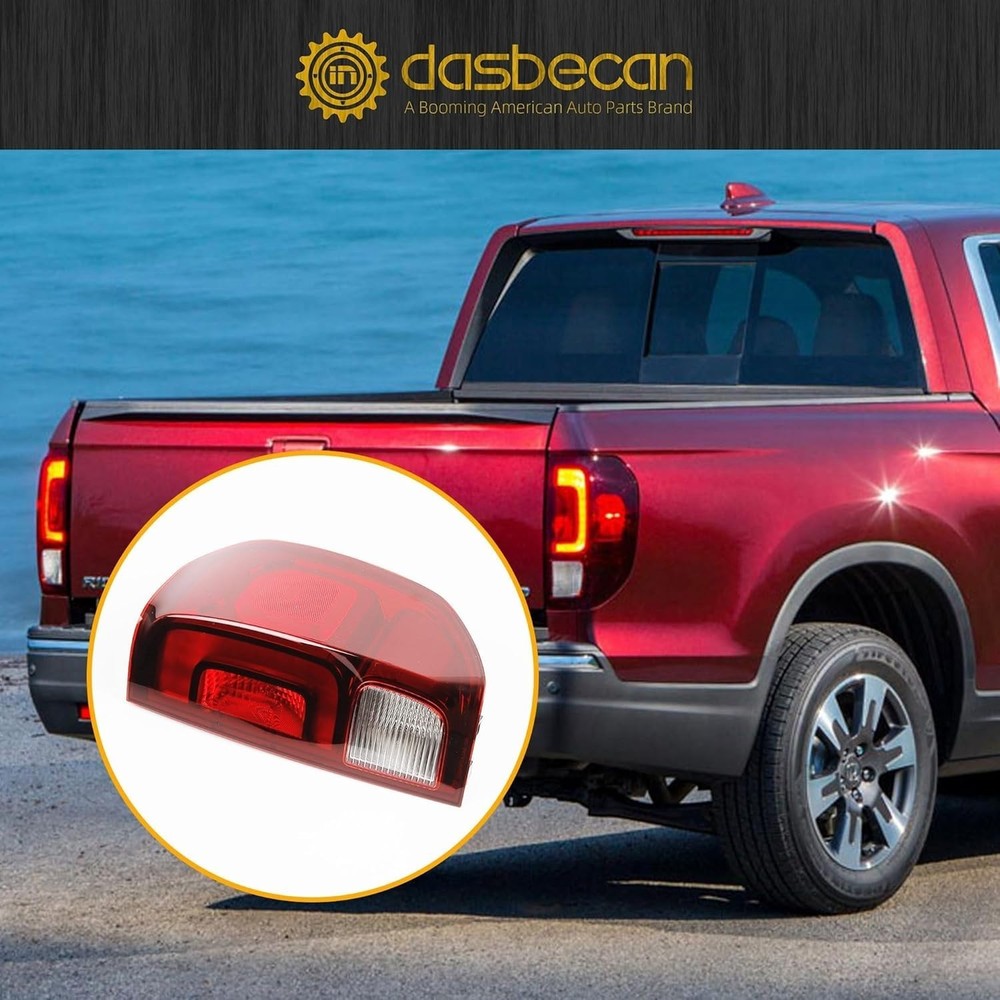 right side Tail Light Assembly LED Compatible with 2017-2023 Honda Ridgelinex..