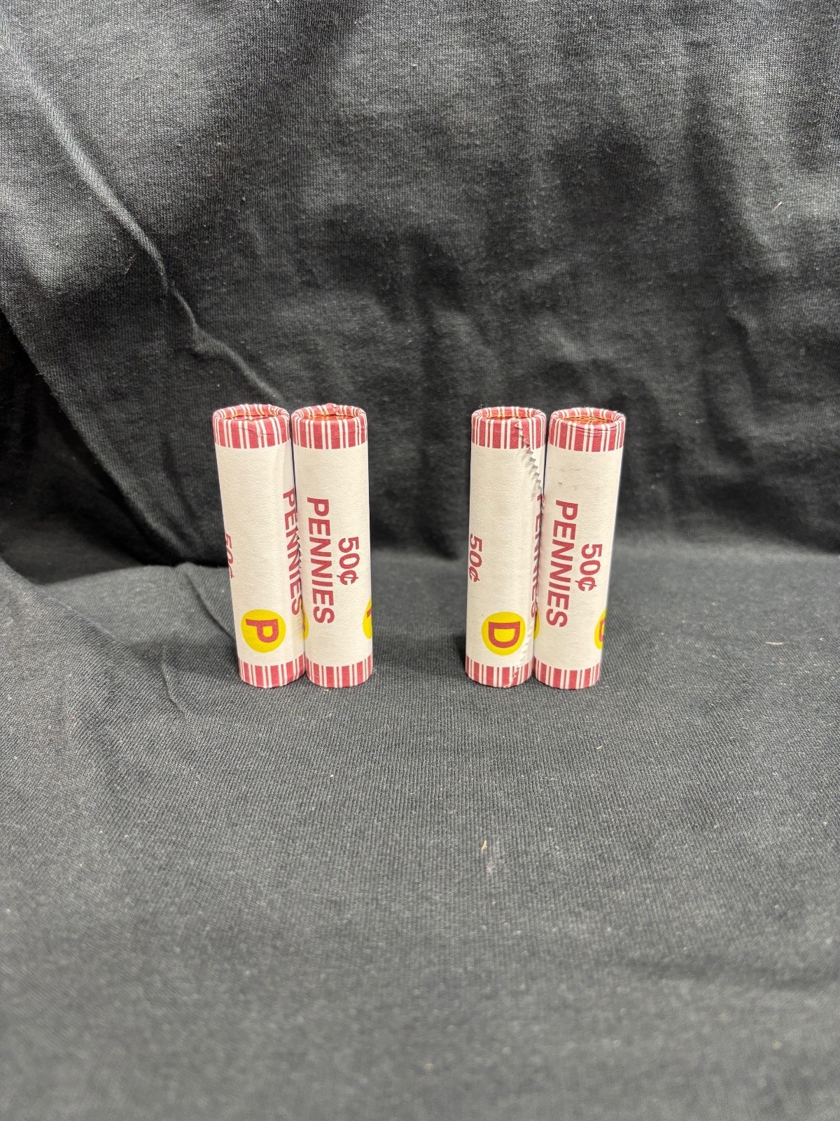 10 Roll set of Mint 2025 Pennies - 5 Denver and 5 Philadelphia - Free Shipping