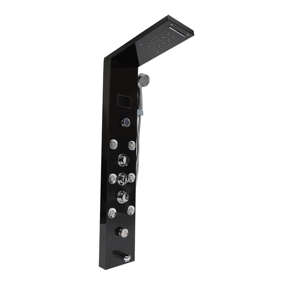 Shower Panel Tower System Wall Mounted Rainfall Waterfall Shower Head Shower Kit