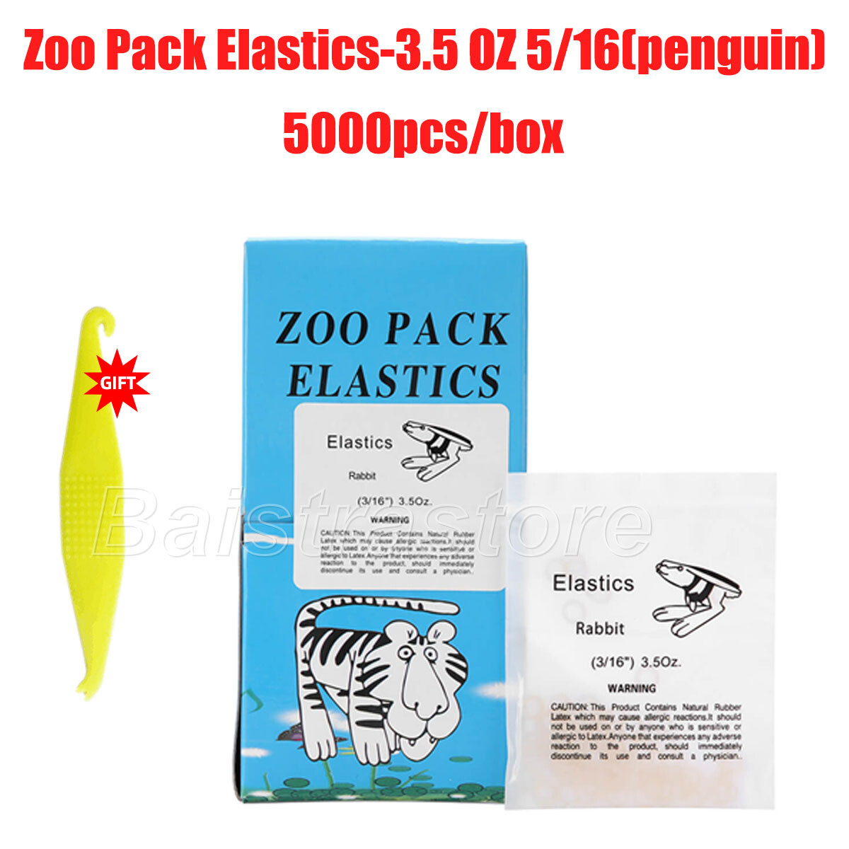 Dental Orthodontic Elastics Chain latex Elastic Ligature Ties Bands for Brackets