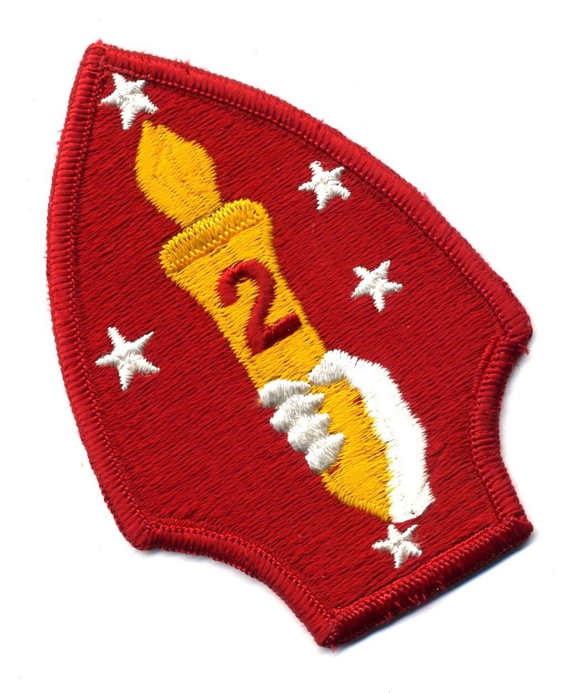 US Marine Corps USMC 2nd Division Patch 2.75" x 4"