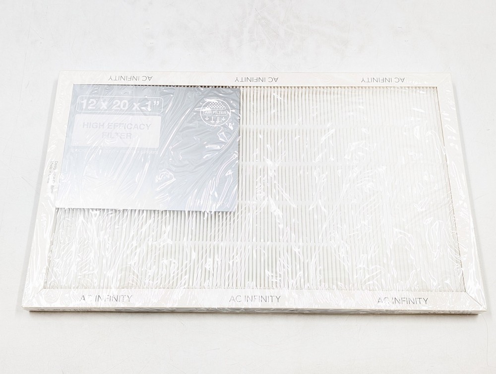 AC Infinity Inline Filter Box 4" w/ High Efficacy Filter (AC-AFB4) Black