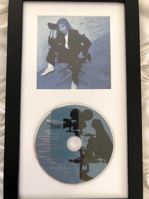 BARBARA STREISAND SIGNED CD COVER LOA JSA