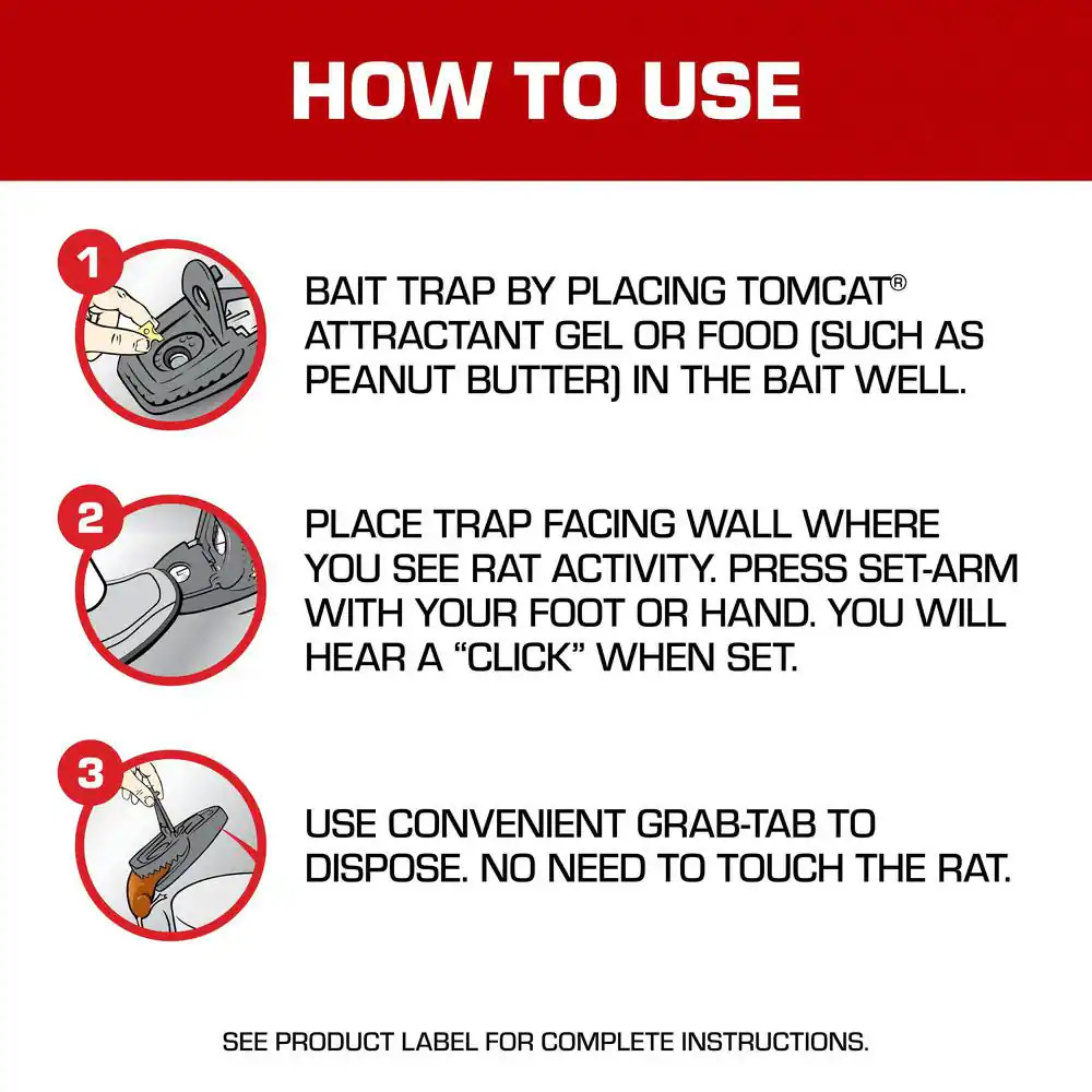 Secure-Kill Rat Trap, Features Aggressive Secure Catch Design to Trap and Kill,
