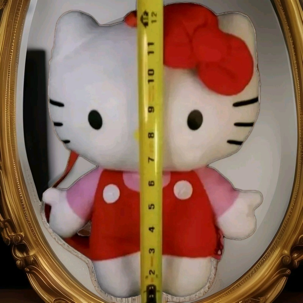 Hello Kitty Backpack Sanrio Plush Pink 12" Red 2012