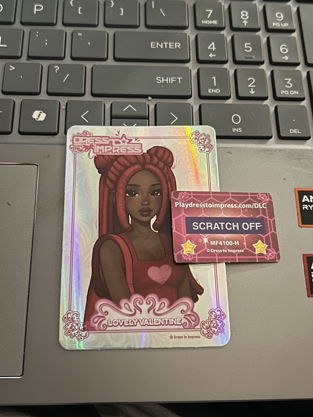 Dress To Impress Mystery Model Lovely Valentine DLC Code Sent Fast Via Ebay Msg