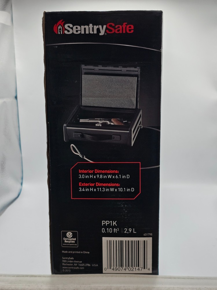 SentrySafe PP1K Portable Pistol Safe