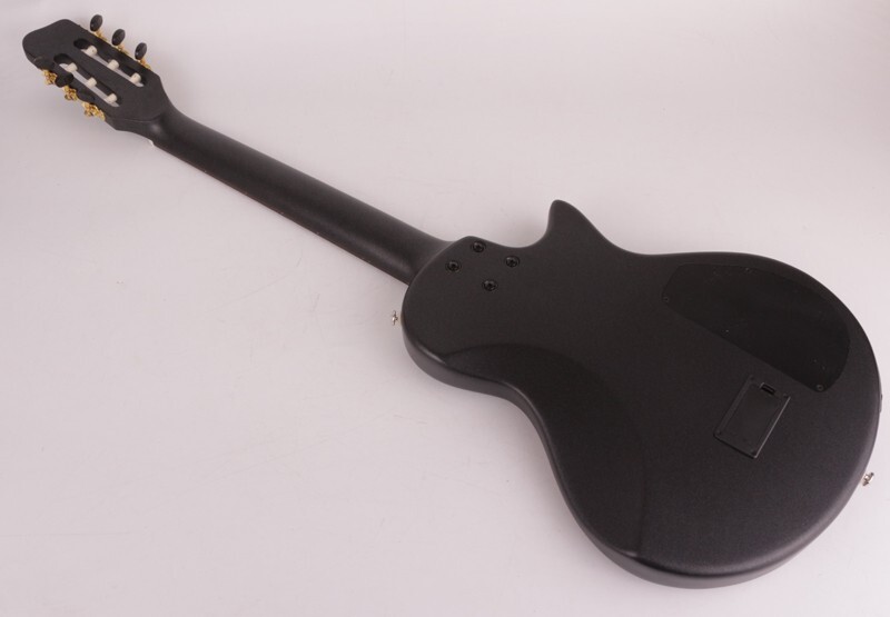 left hand electric classical guitar nylon string travel portable built in effect