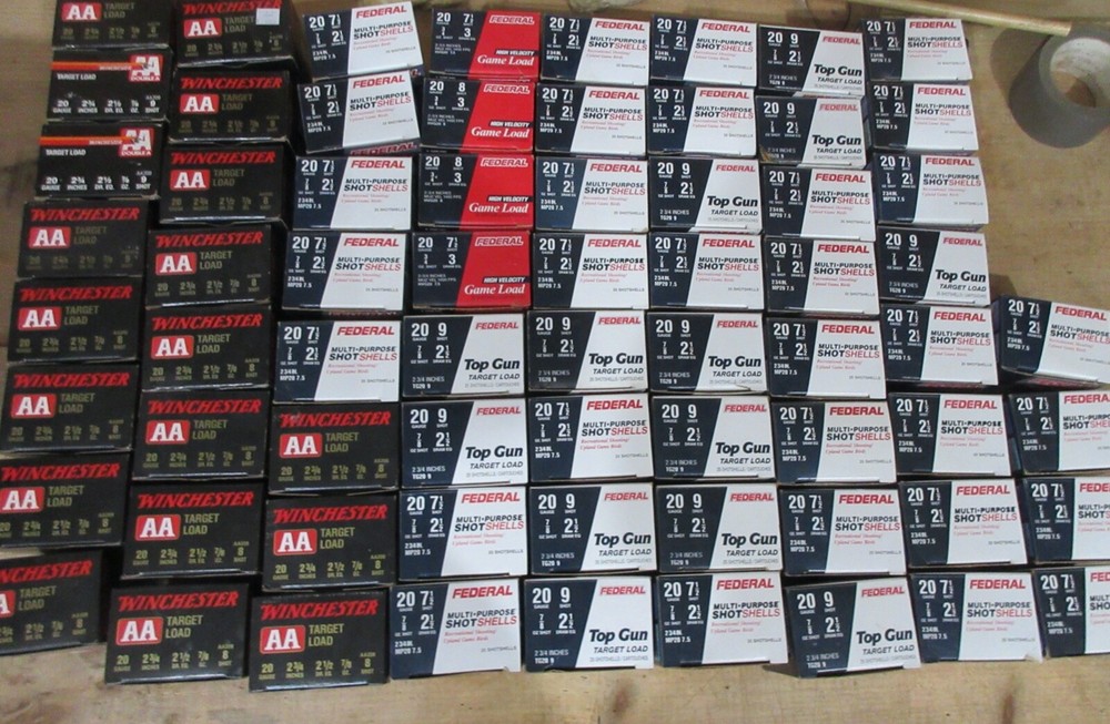 68 Empty 20  Ga Shotshell Boxes for ammo  storage.   (sh)