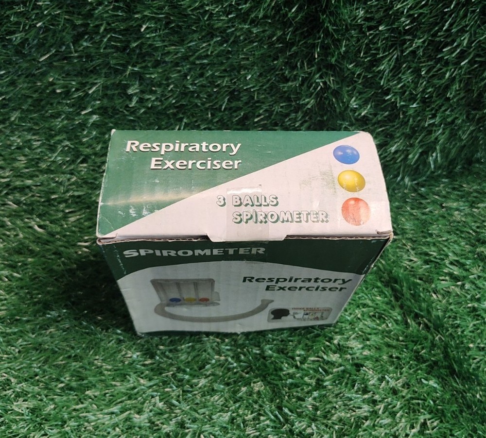 Breathing Lung Exerciser 3Ball Polyciser Respiratory Therapy Deep Breath NewPack
