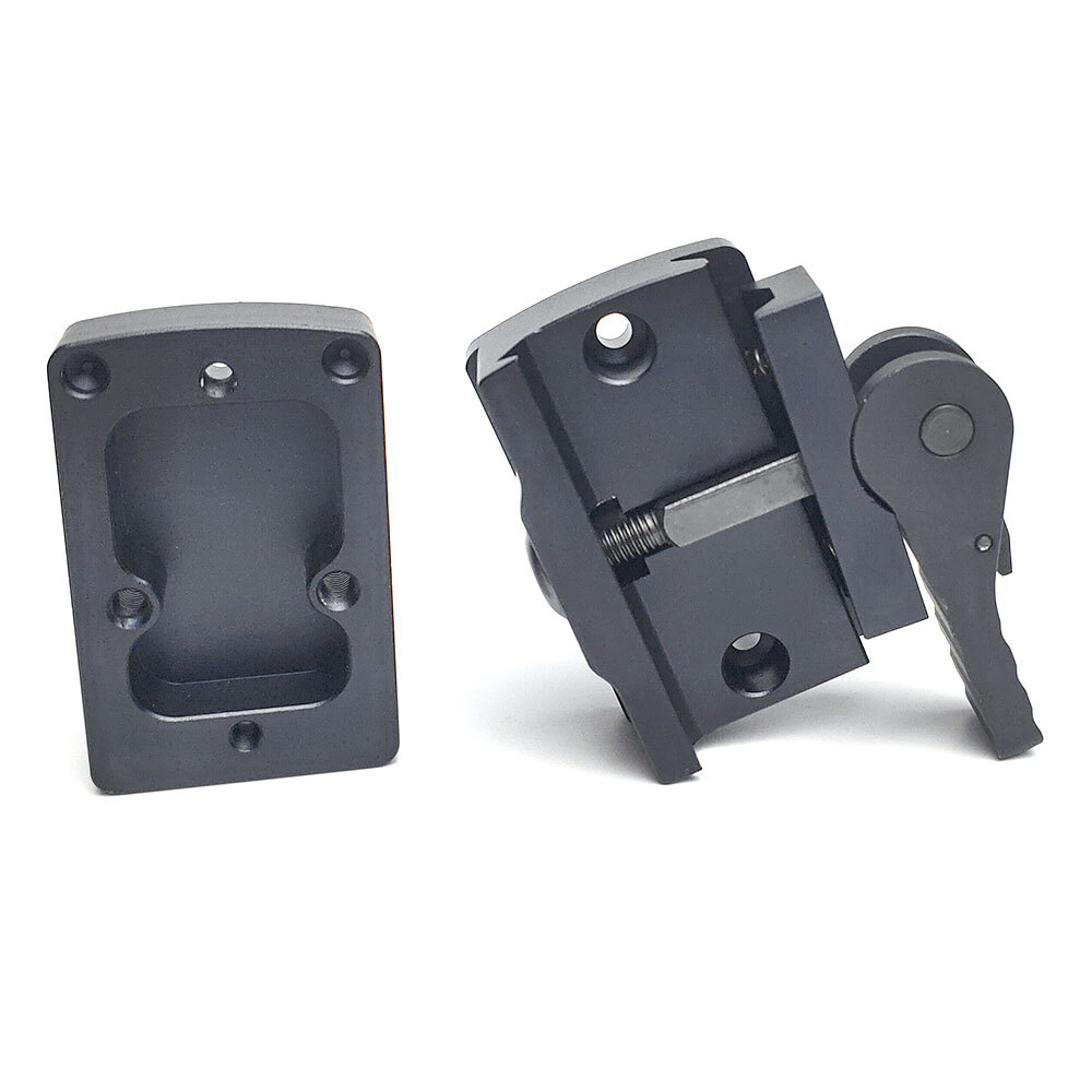 1x/2x Fast Riser Mount For RMR Red Dot Sight Base Mount W/ QD Low Profile Riser