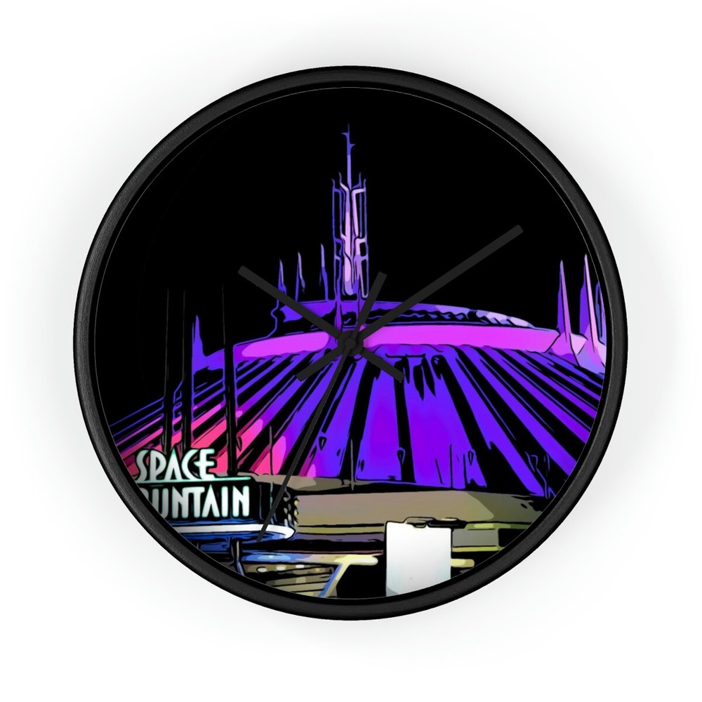 Wall clock Disneyland Space Mountain Ride