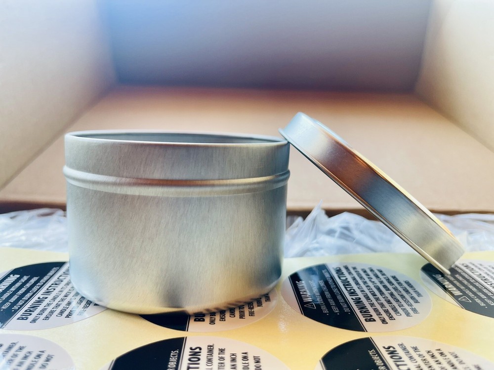 24 pack candle making tins 8oz empty jars.
