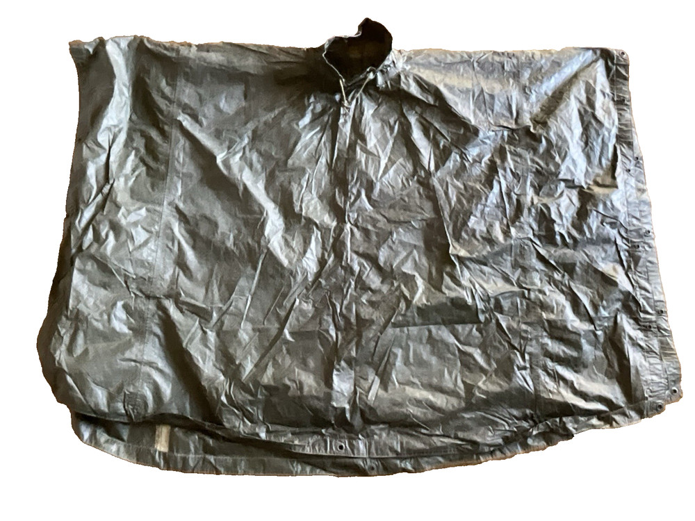 Feb 1945 WWII Type U.S. ARMY INFANTRY MILITARY RAIN PONCHO Label & Dated
