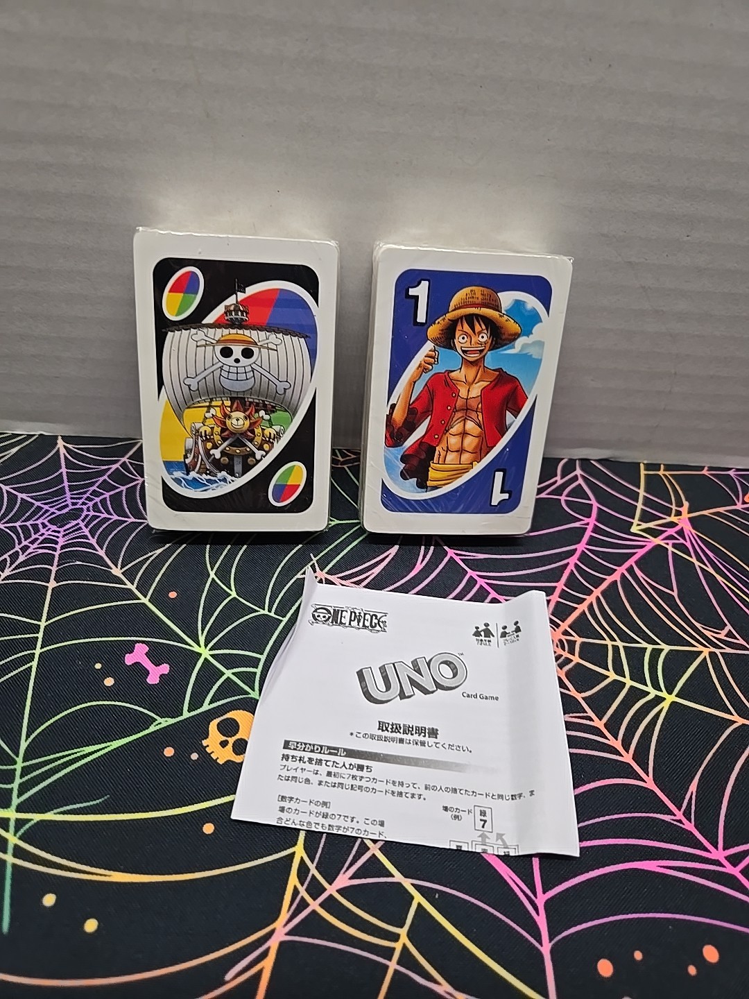 UNO Card Game One Piece 2016 Mattel Japanese CARDS ARE SEALED