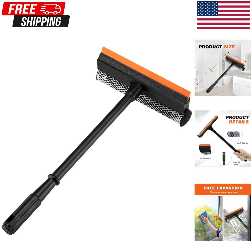 Window Squeegee for Cleaning, Window Cleaner Tool for Car Windshield 2 in 1