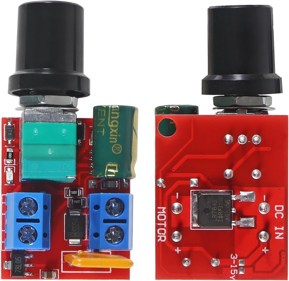 Compact 12V Motor Speed Controller - 4Pcs 90W Adjustable PWM Regulator Module