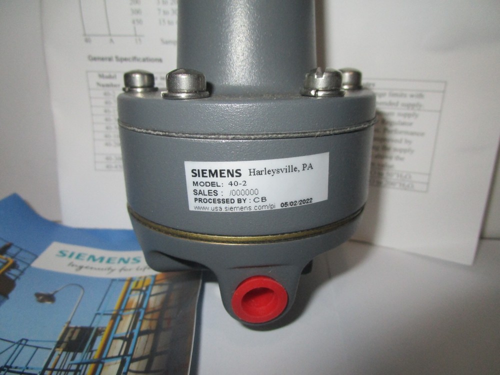 Siemens Nullmatic Pressure Regulator Model 40-2