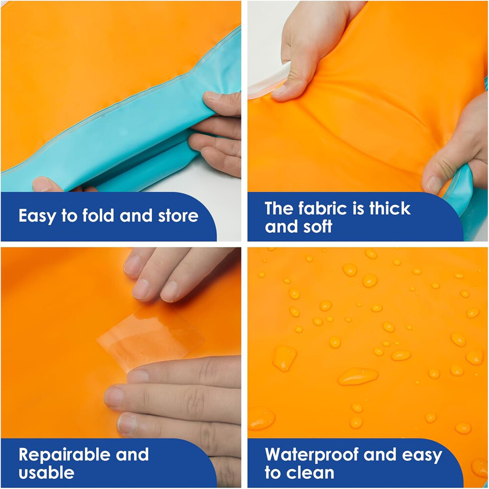 Family Inflatable Swimming Pool for Kids Adults Thickened Large 102" x 63" x 22"