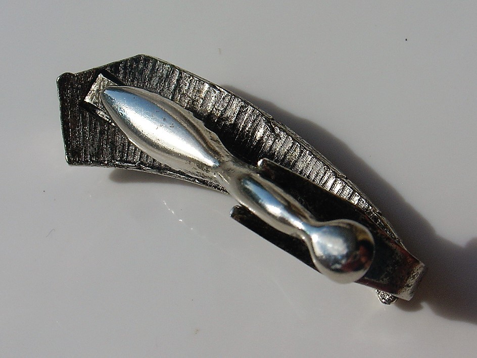 Vtg Tie Clip Super Van Cargo Freight Container Shape Figural