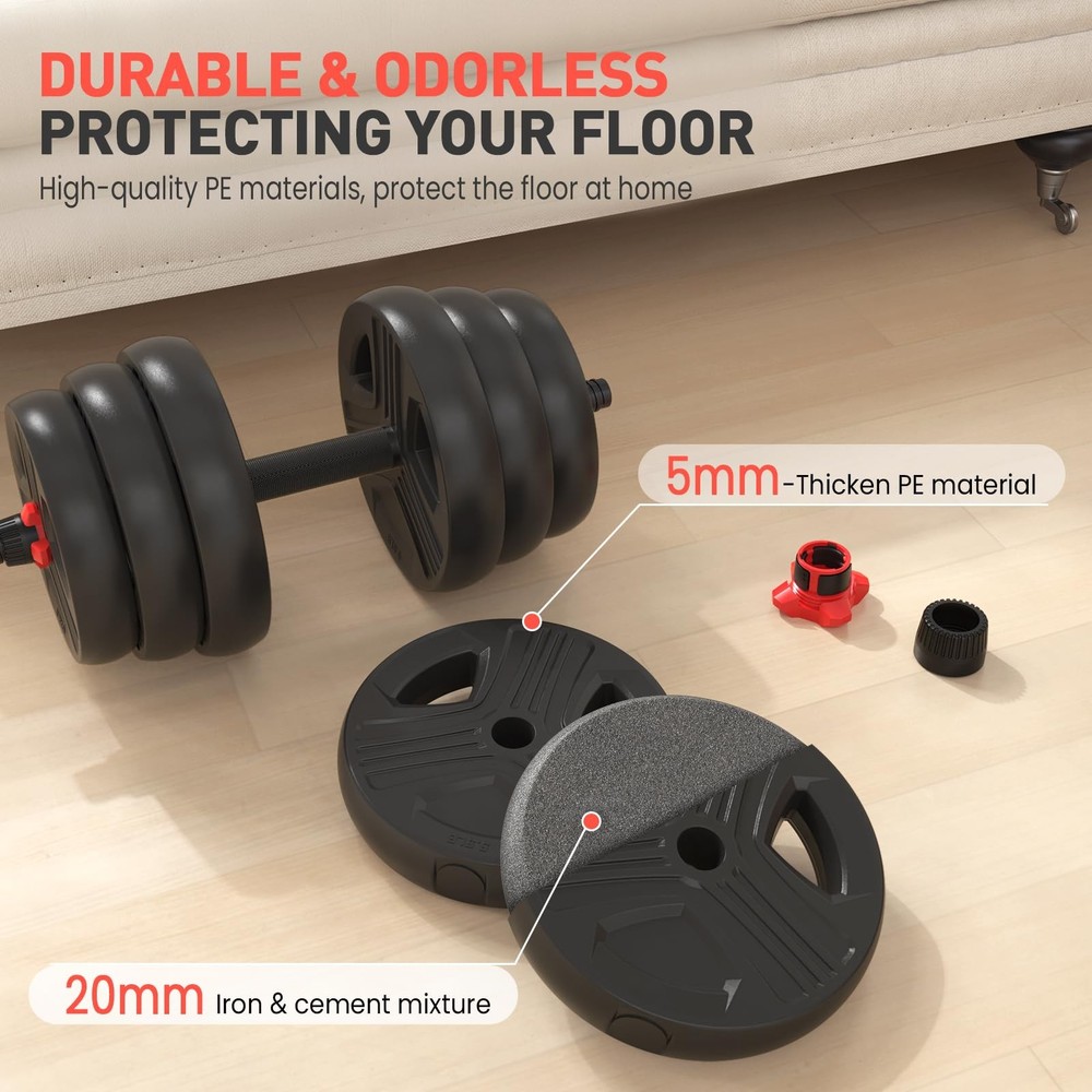 Adjustable Dumbbell Set 20-80lbs - Versatile Free Weights for Home Workouts