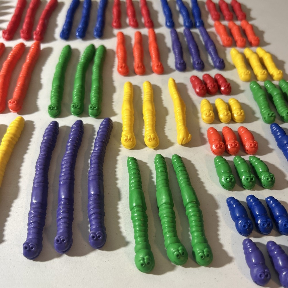 Excellerations Counting Bears Worms STEM Math Manipulatives 172 Pc+ Pattern Card