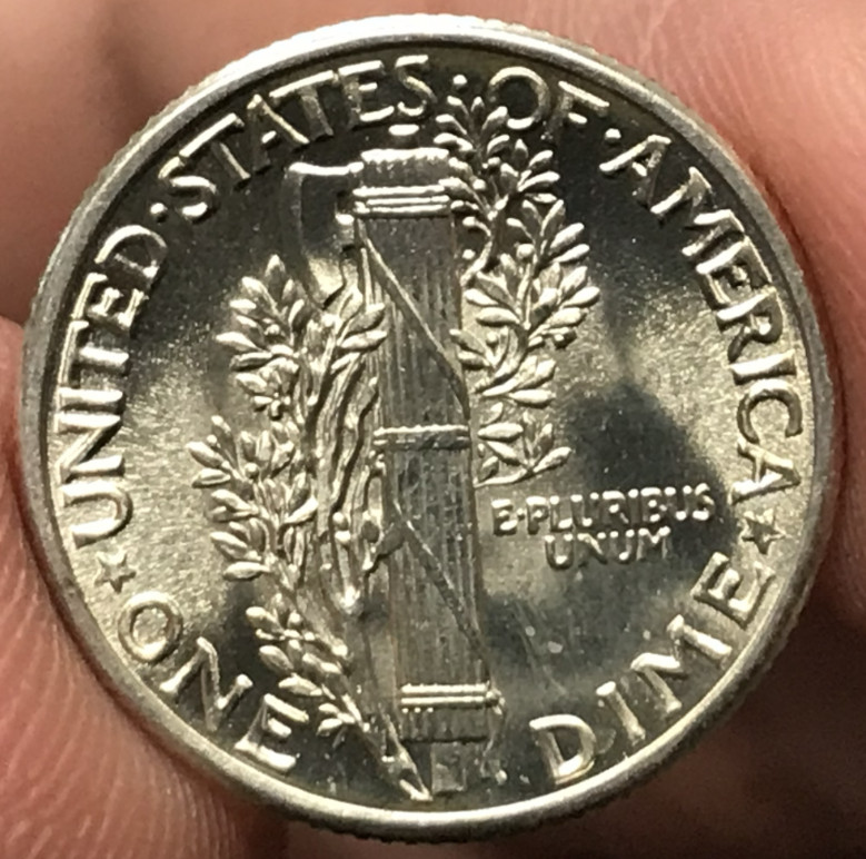 1940 10C Silver Mercury Dime Uncirculated