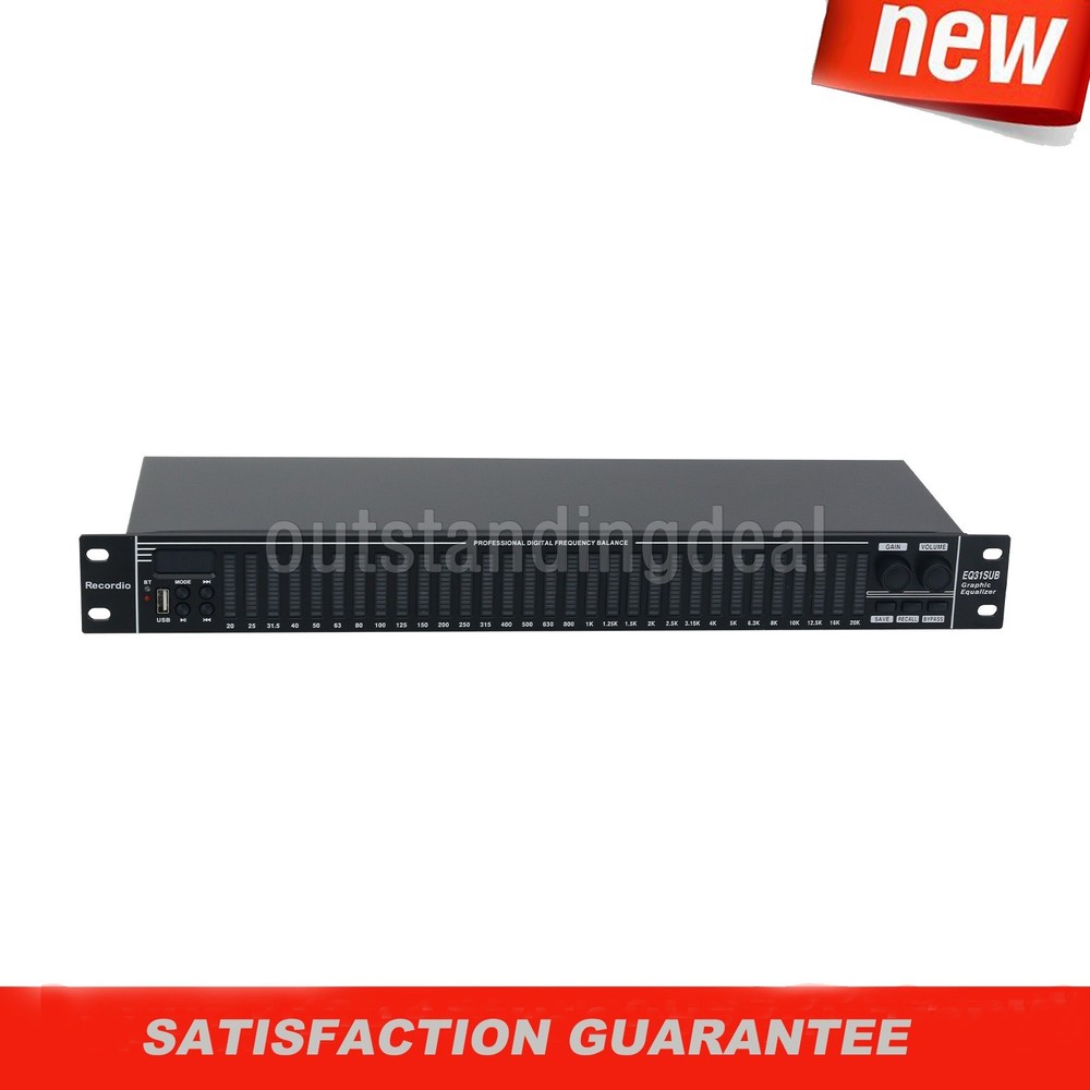 EQ31SUB Digital Equalizer 31-Stage Tuner Stage Performance Audio Processor os67