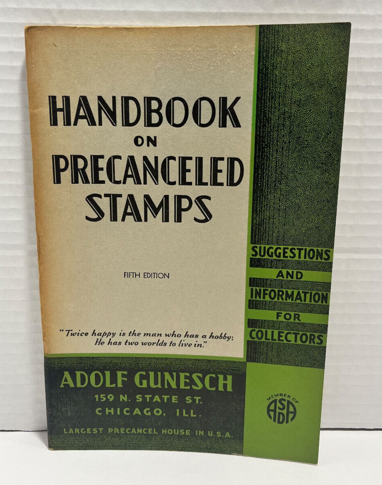 Handbook on Precanceled Stamps 1936