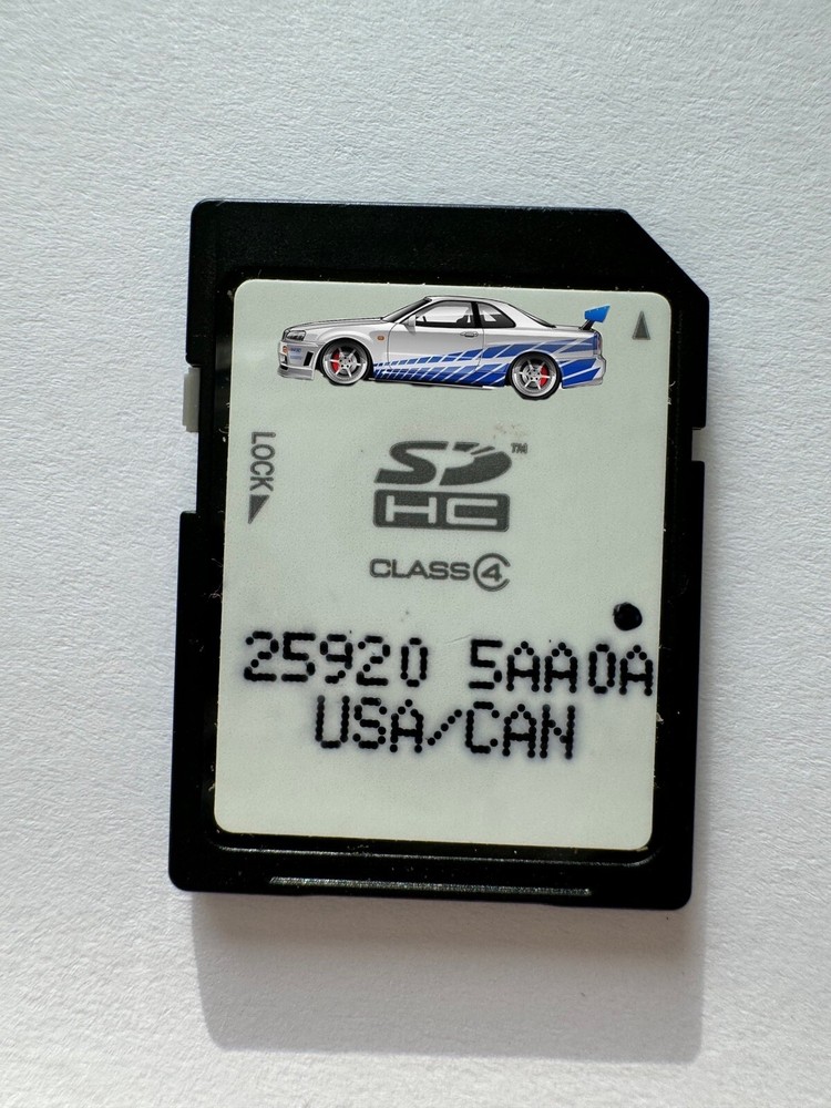 25920-5AA0A Navigation SD MEMORY CARD GPS MAPS