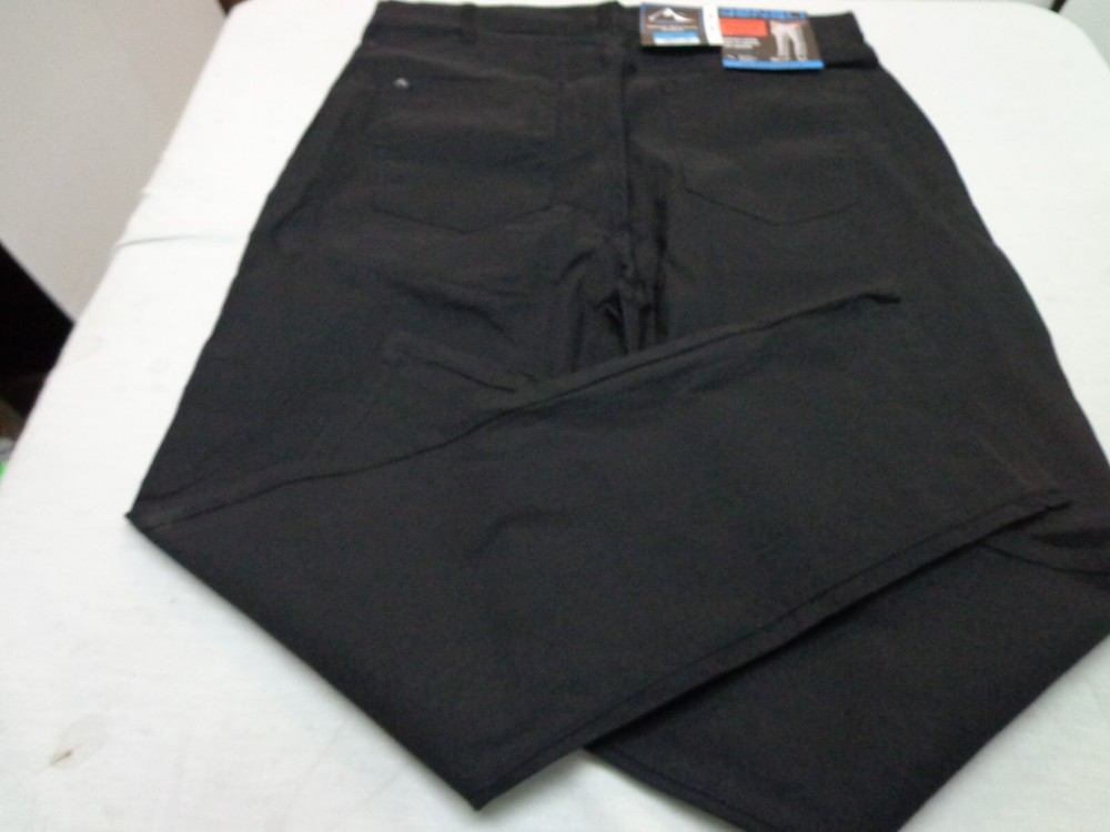 DENALI BLACK Soot Technical Stretch Pants NWT 36/30 MSRP $54