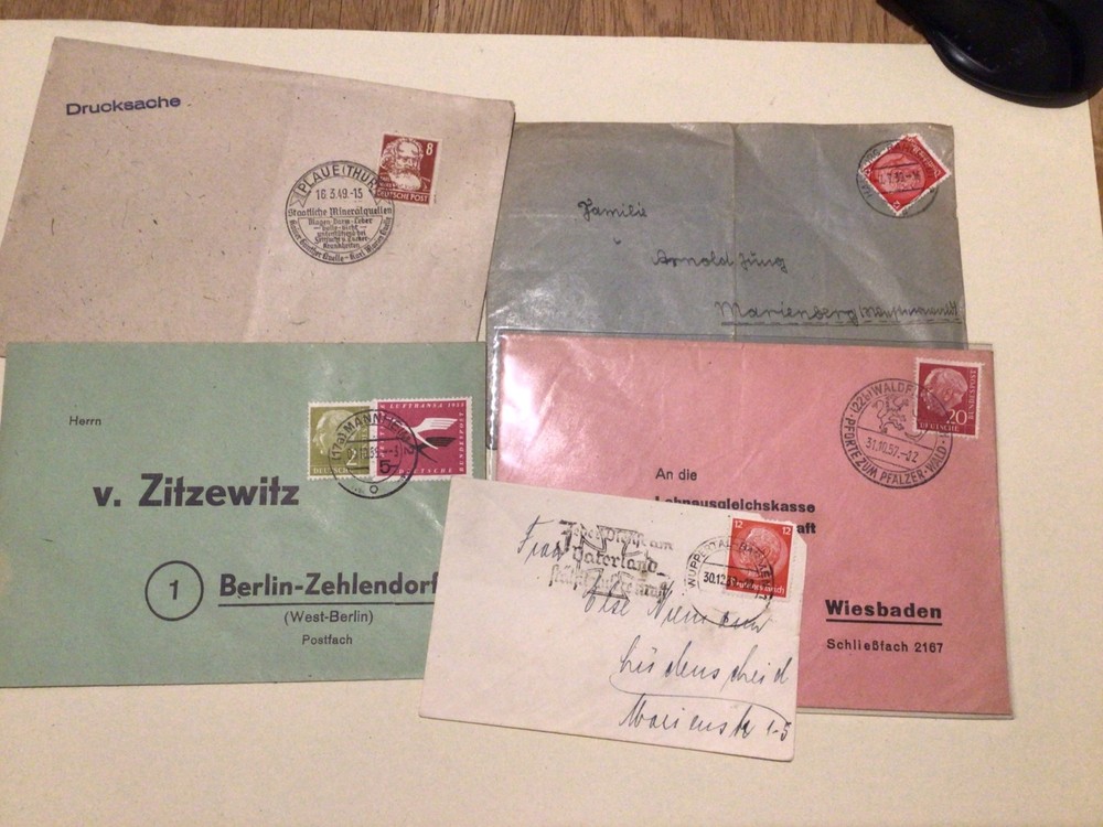Germany postal history covers & postal stationary items Ref A493
