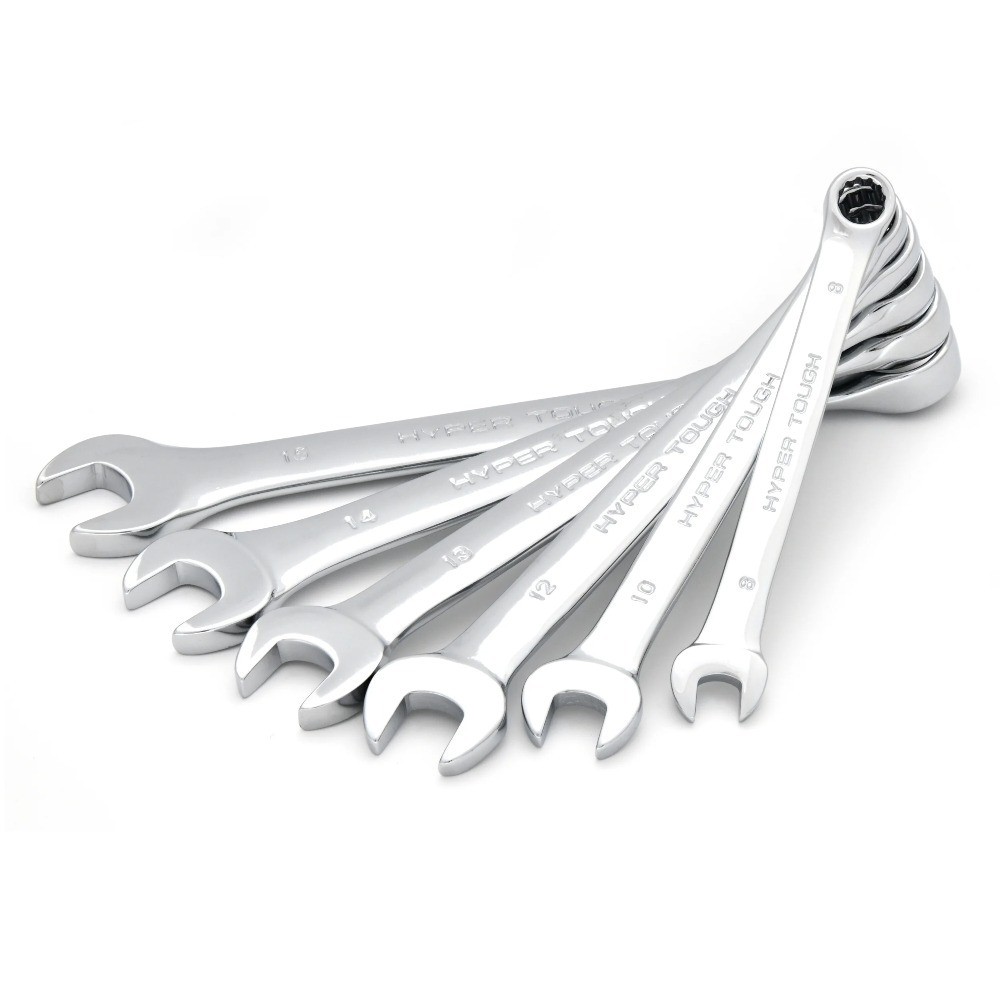 6-Piece Metric Combination Wrench Set Double-Ended Tool