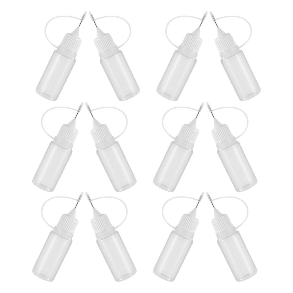 20Pcs Empty Squeeze Bottles Tip Applicator Glue Bottles for Crafts
