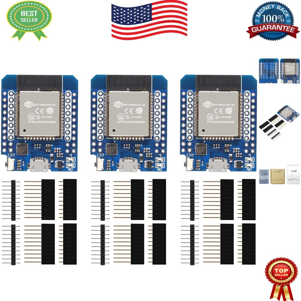 WiFi & Bluetooth Mini ESP-32 Development Boards - Perfect for IoT Prototyping