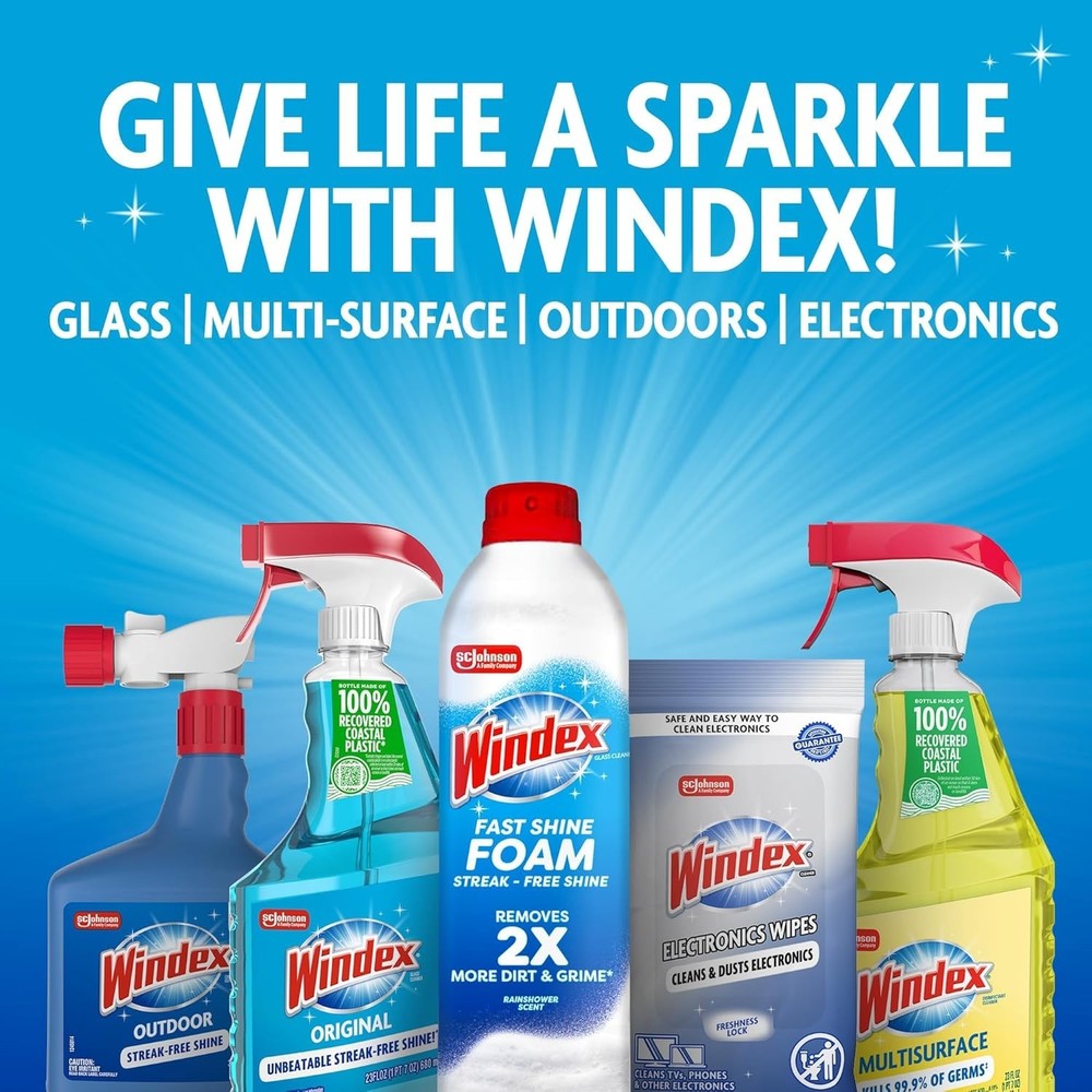 Windex Anti-Static Electronic Cleaning Wipes, 25 Count Each - 3 Pack Value Set