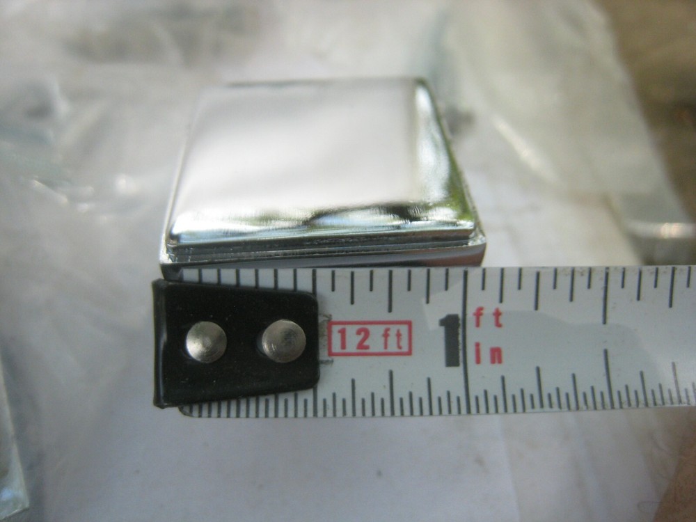 10 yes 10 Rusticware 991CH 1-1/8 Inch Square Chrome Cabinet Knobs with base