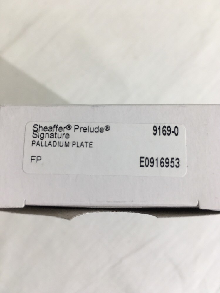 Sheaffer Prelude Signature Palladium Plate "M" Nib Fountain Pen