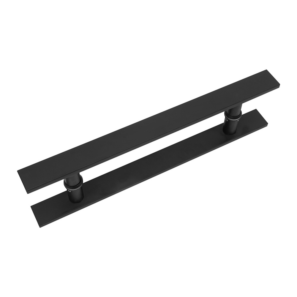 H Shape Stainless Door Handle Pull Push Sliding Double Sided Barn Door Handle